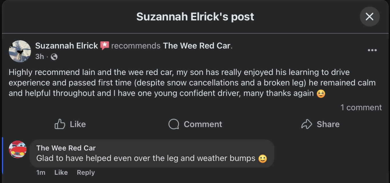 Carole Napier's post